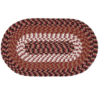 Better Trends Newport Braid Collection is Durable and Stain Resistant Reversible Indoor Utility Rug 100% Polypropylene in Vibrant Colors, 48 Octagonal, Brown